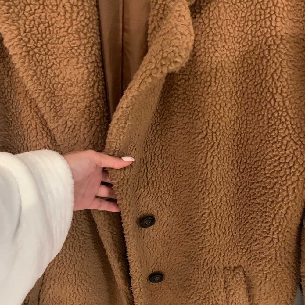 Sherpa double breasted coat